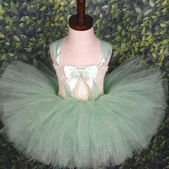 BLACK FRIDAY SALE - Tutu Dress & Headband Set, Lined, Green, Sz 18 Mos. - 3T NWT - Picture 1 of 16